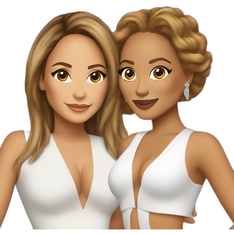 Jennifer Lopez and Beyonce emoji