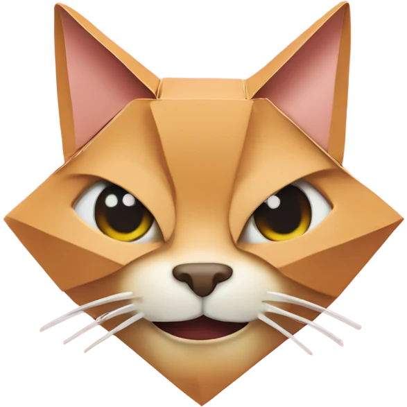 cat smiling origami saumon emoji