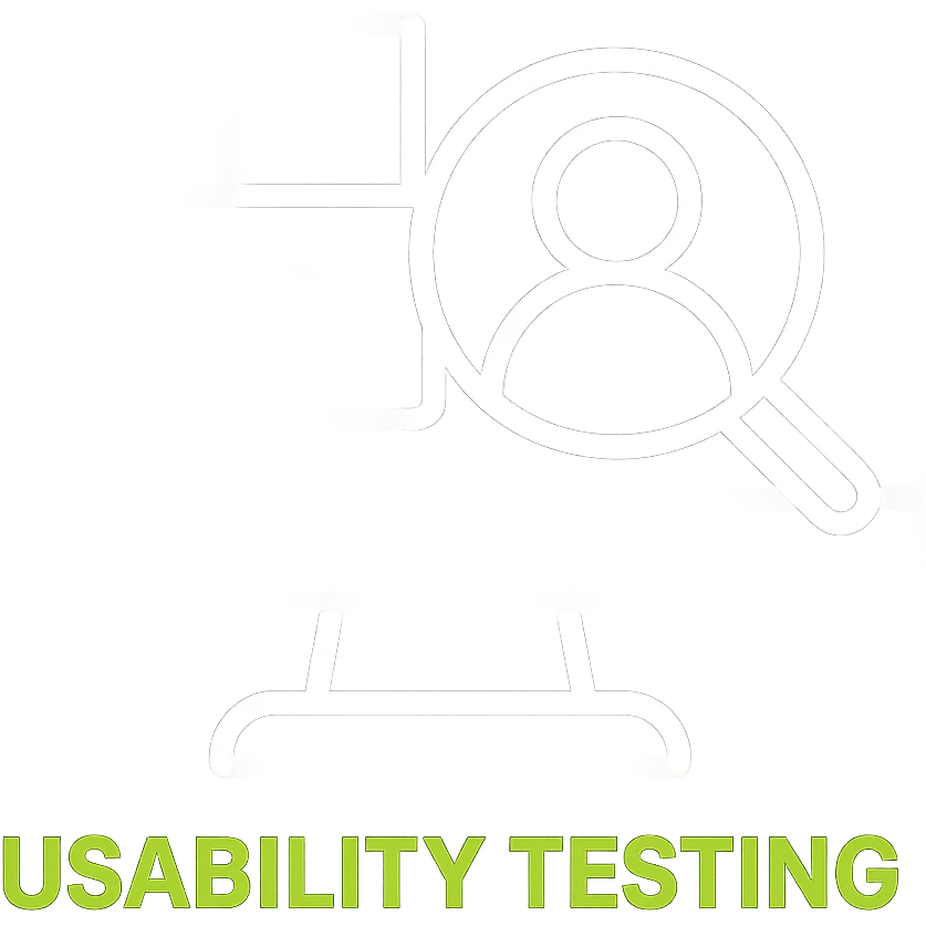 Minimalistic, professional icon for usability testing using only white and #C8FF46. Keep background transparent. Make lines clear and simple. emoji