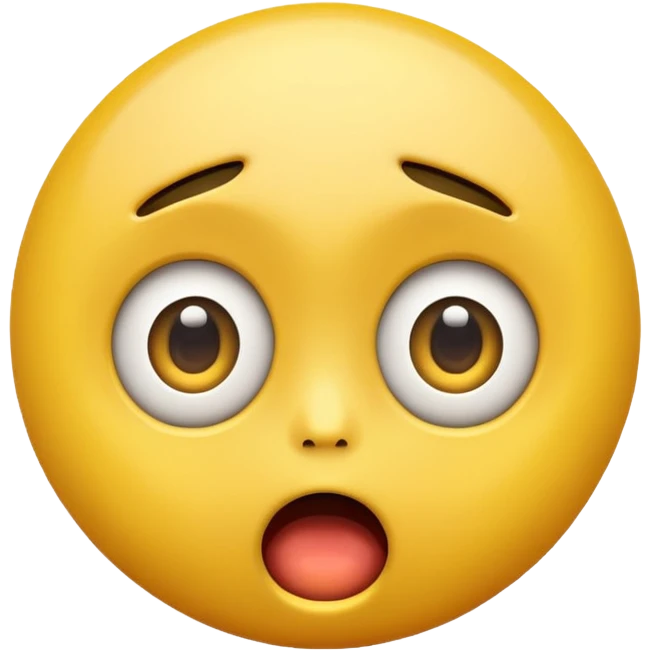 Create a Shock reaction emoji for a new social media app emoji