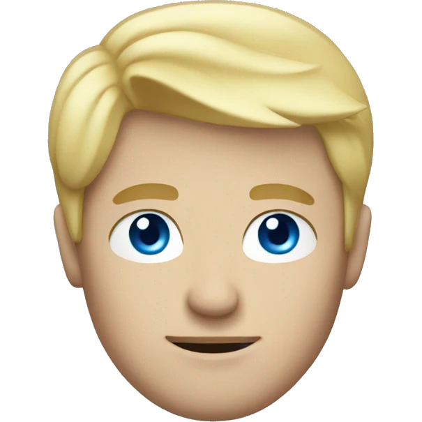 blond hair and blue eye man emoji