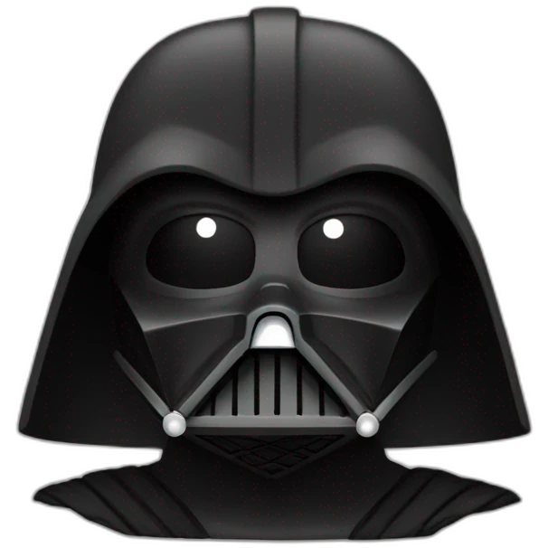 Dark vador en blanc emoji