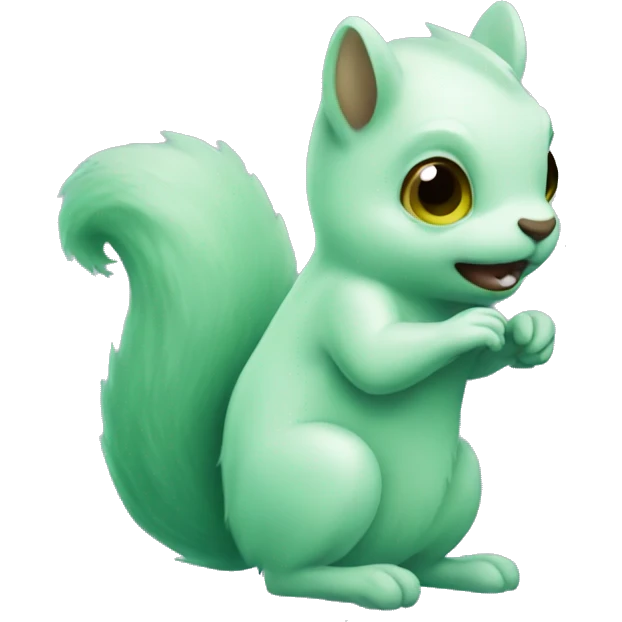 green ghost squirrel emoji