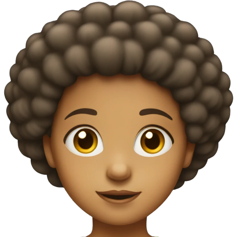 Girl with Afro emoji