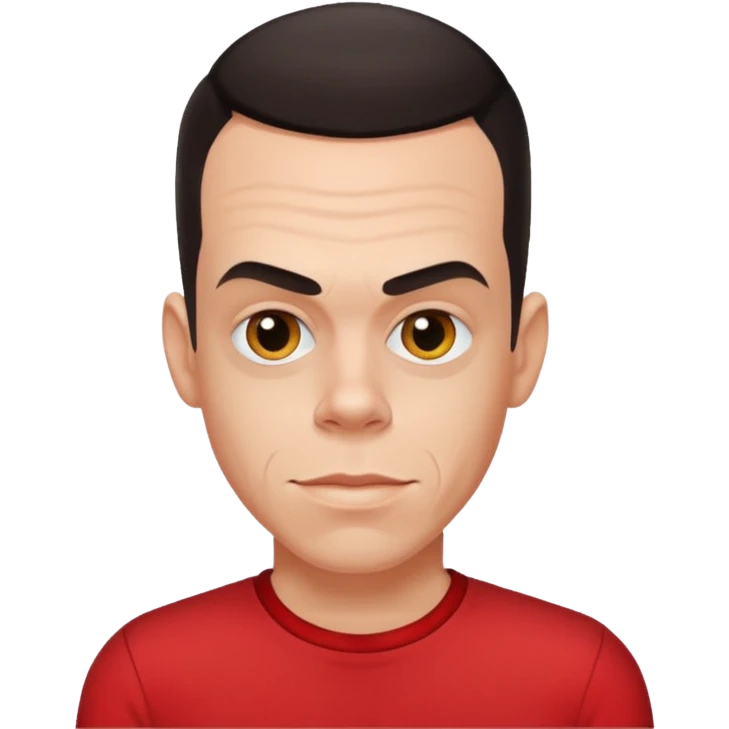 Steve-O with red shirt emoji