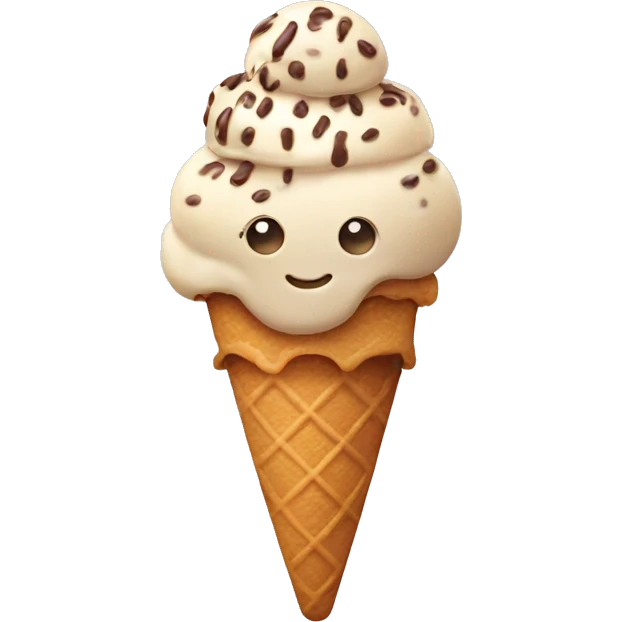 Ice cream with cookies emoji