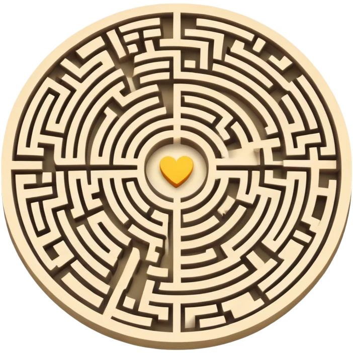 circular maze with path emoji
