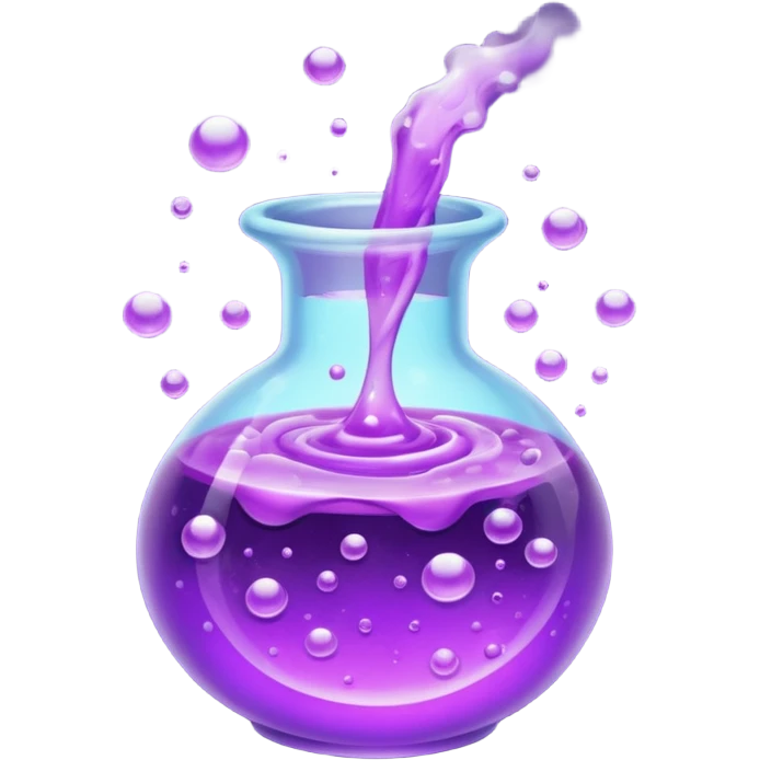 purple potion and effect emoji