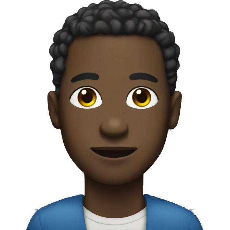 black man with pride flag emoji