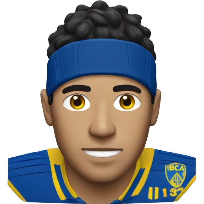 Bolivian guy with Boca Juniors kit emoji