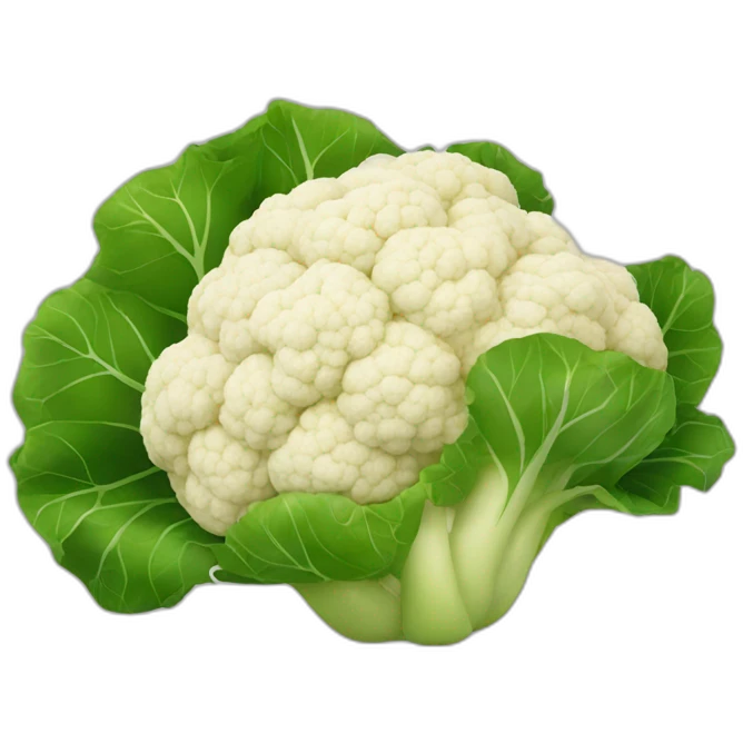 dog eat cauliflower emoji