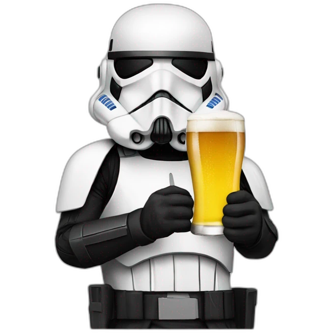 sithtrooper with a beer emoji
