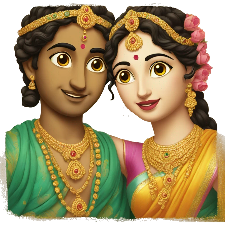 Radha & Krsna emoji