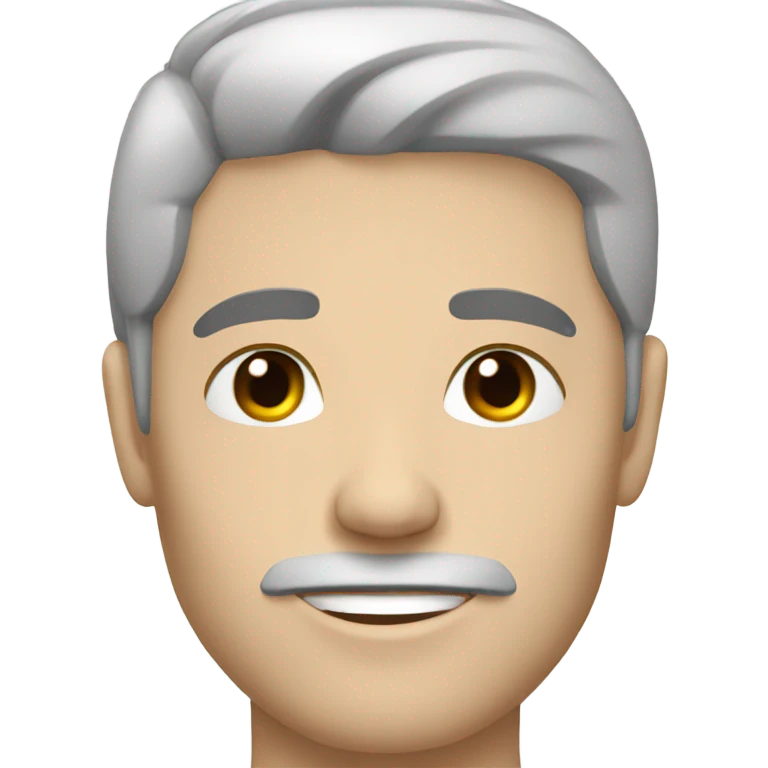 white beautiful man with black hair  emoji