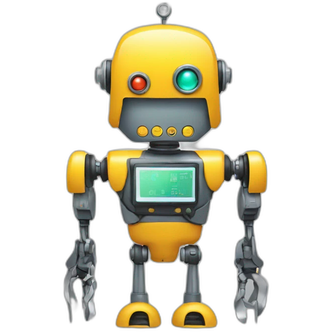 robot with tools emoji
