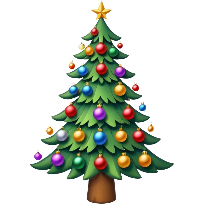 Unique Christmas tree emoji