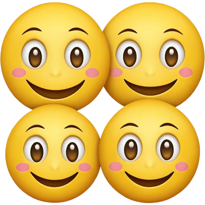 yellow smiley face with eyes looking in different directions  emoji