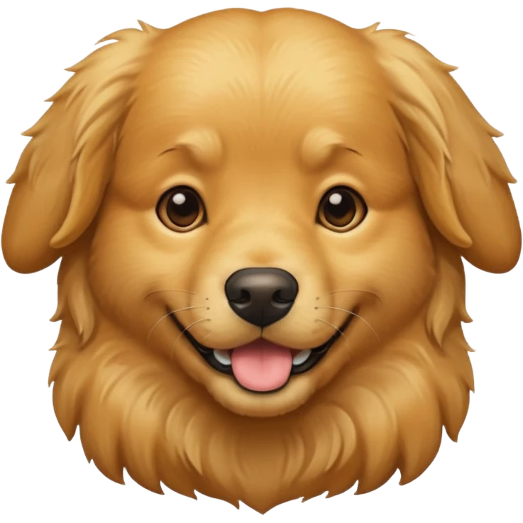 Dog golden retriever emoji