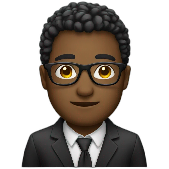 Black glasses emoji