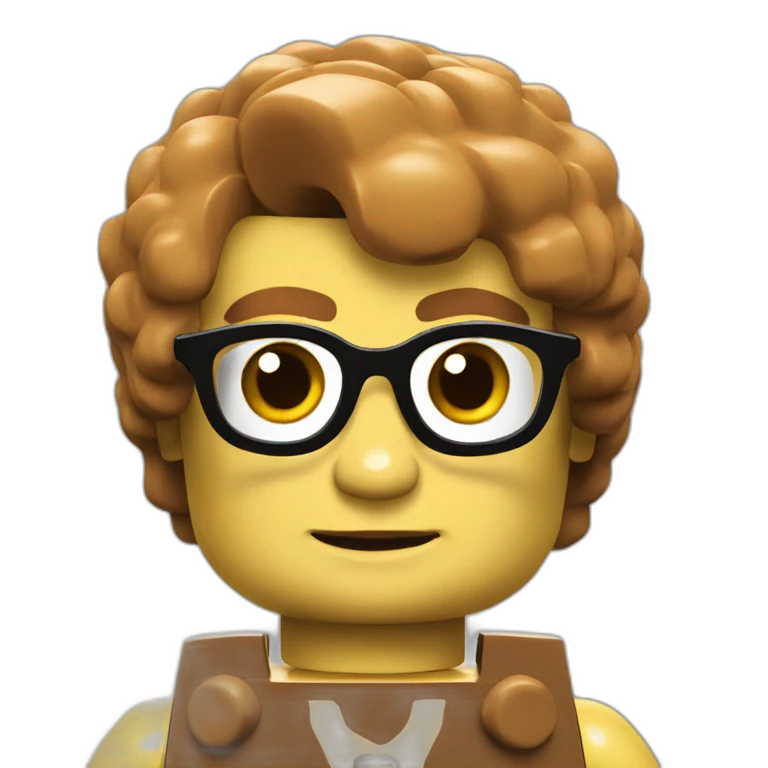Lego character face  emoji