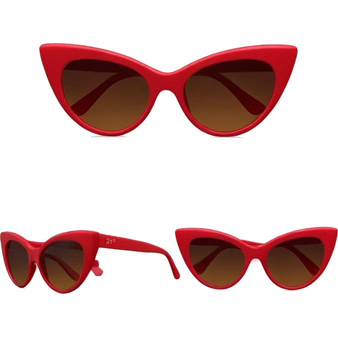 taylor swift red cateye sunglasses emoji