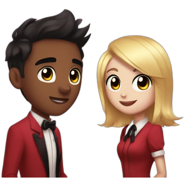 Charlie and vaggie hazbin hotel emoji