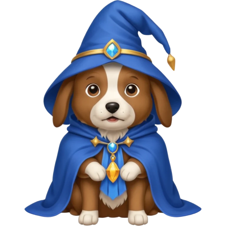 Dog wizard emoji