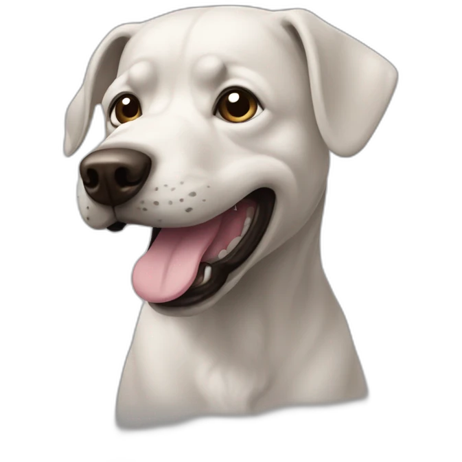 Chat mange un chien emoji