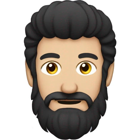 Cossack with oseledets hair, no hat emoji