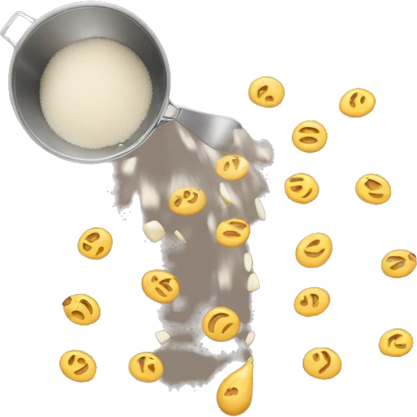 ingredients falling into pan emoji