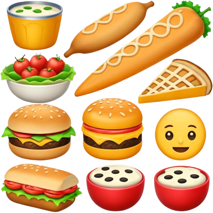 create some lunch emojis for slack emoji