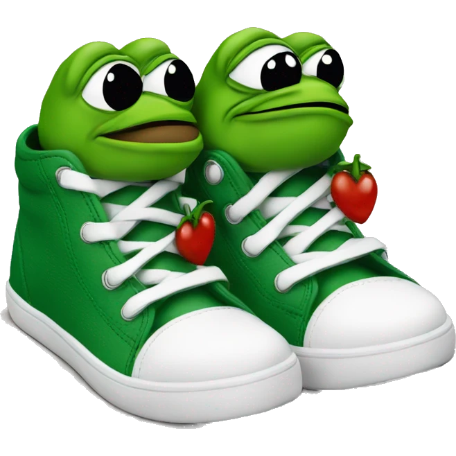 Pepe the frog kiss shoe emoji