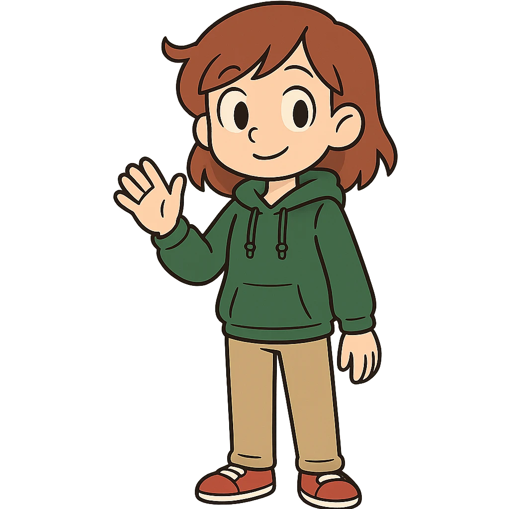 A character similar to the reference image, style 2 emoji