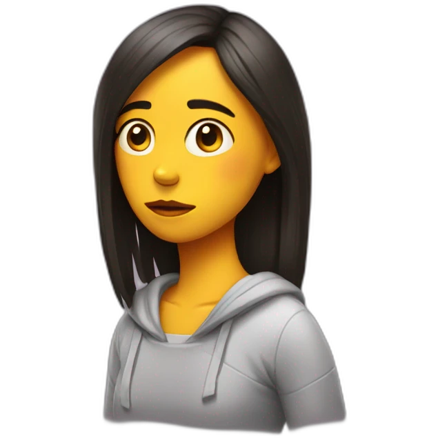 Chica triste emoji