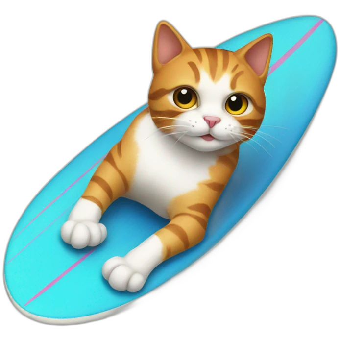 cat on a surfboard emoji