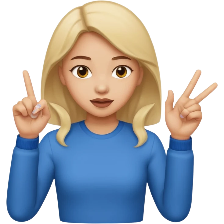 a girl flipping someone off emoji