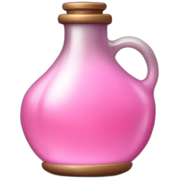medieval potion filled with pink pale color emoji
