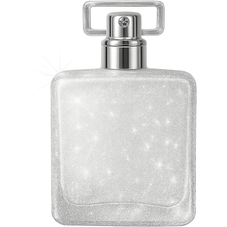 white sparkly perfume bottle emoji