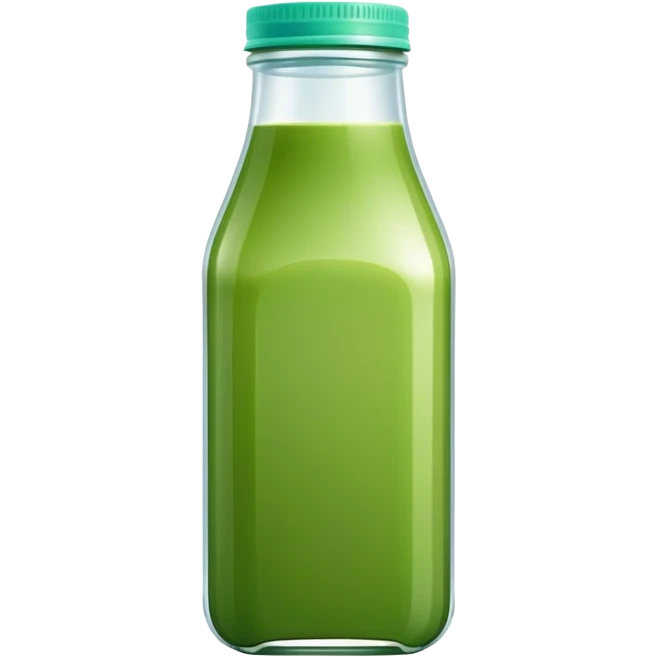 green juice in clear square bottle emoji