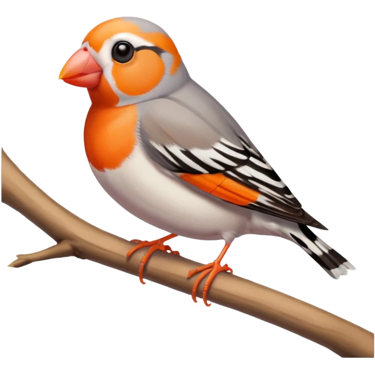 Zebra Finch bird emoji