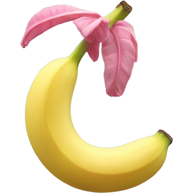 Veiny pink banana emoji