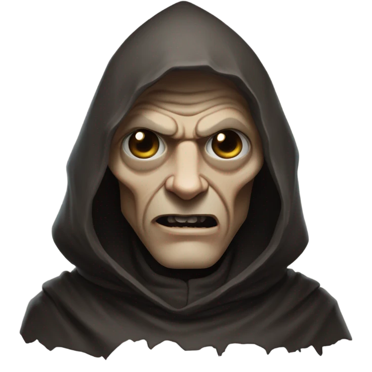 an evil monk emoji