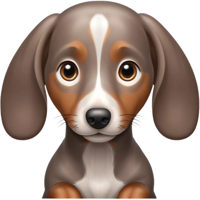 Dapple dachshund dog emoji