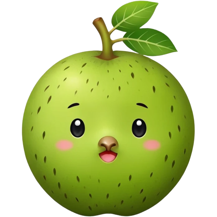 Something in green, cute, can be used for daily use, no meaning, inspired by chinese culture and kiwi fruit, no context  emoji