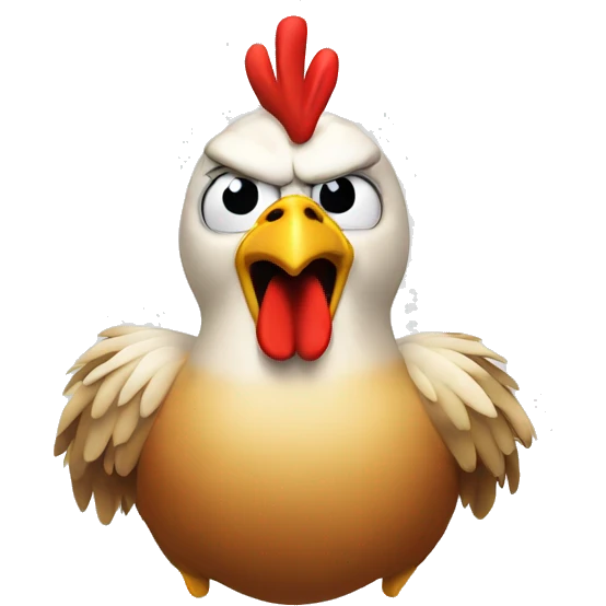 Angry chicken  emoji