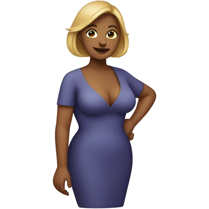 Woman with very curvy body emoji
