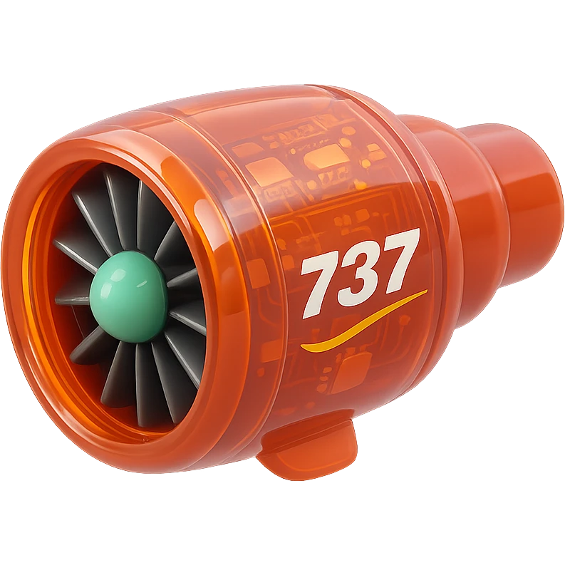 Jet B737 ENGINE emoji