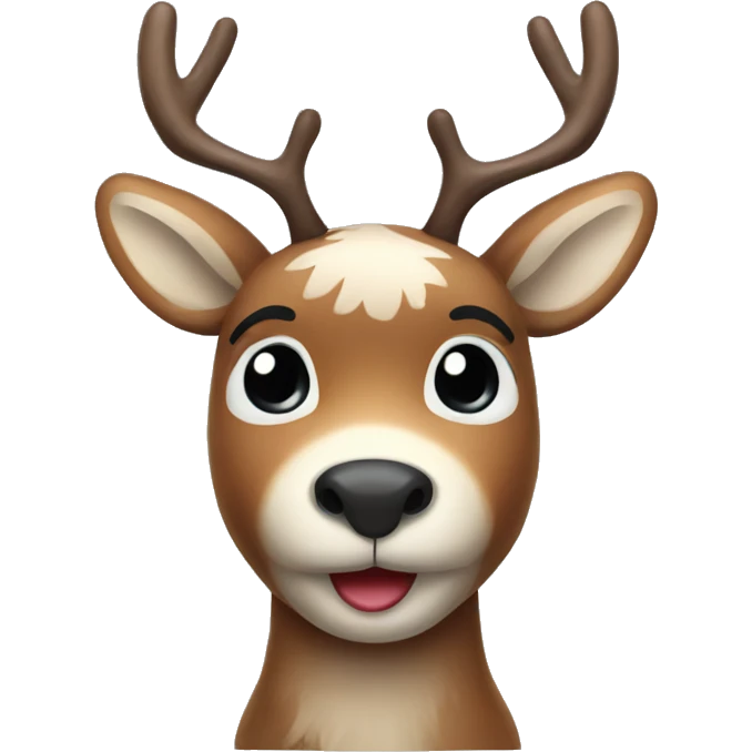 cute reindeer emoji