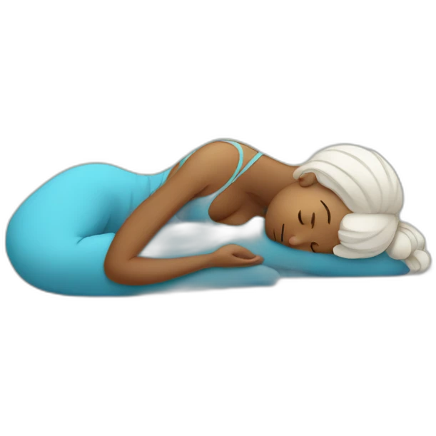 Yoga sleeping  emoji