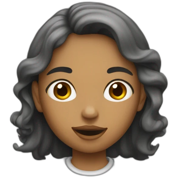 Fille qui fait une pipe emoji